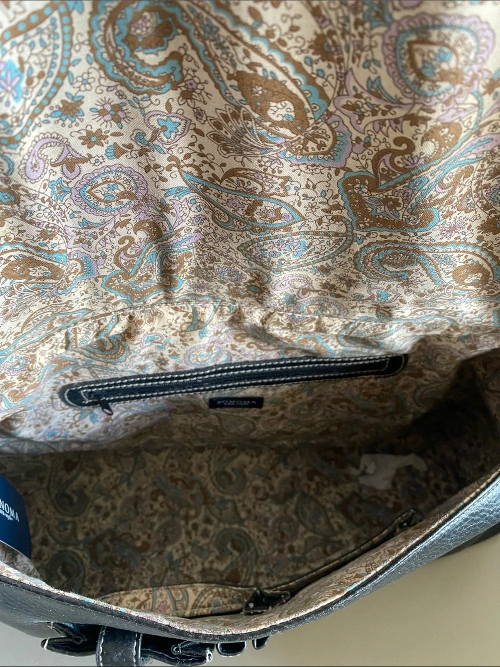 Black pebbled work bag tote messenger bag